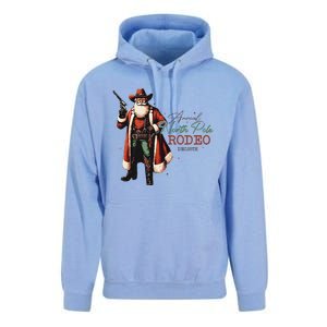 Annual North Pole Rodeo Cowboy Santa Christmas Unisex Surf Hoodie