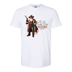 Annual North Pole Rodeo Cowboy Santa Christmas Softstyle CVC T-Shirt