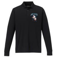 Aur Naur Possum Cute Funny Sarcastic Meme Performance Long Sleeve Polo