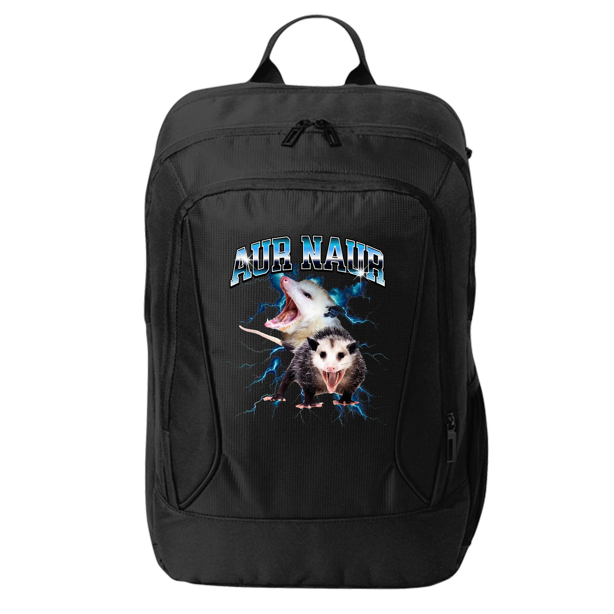 Aur Naur Possum Cute Funny Sarcastic Meme City Backpack