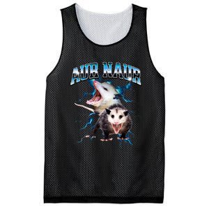 Aur Naur Possum Cute Funny Sarcastic Meme Mesh Reversible Basketball Jersey Tank