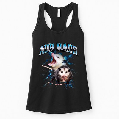 Aur Naur Possum Cute Funny Sarcastic Meme Womens Tank Top