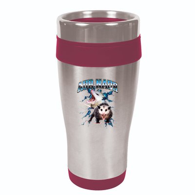 Aur Naur Possum Cute Funny Sarcastic Meme 16oz Travel Tumbler