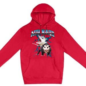 Aur Naur Possum Cute Funny Sarcastic Meme Premium Pullover Hoodie