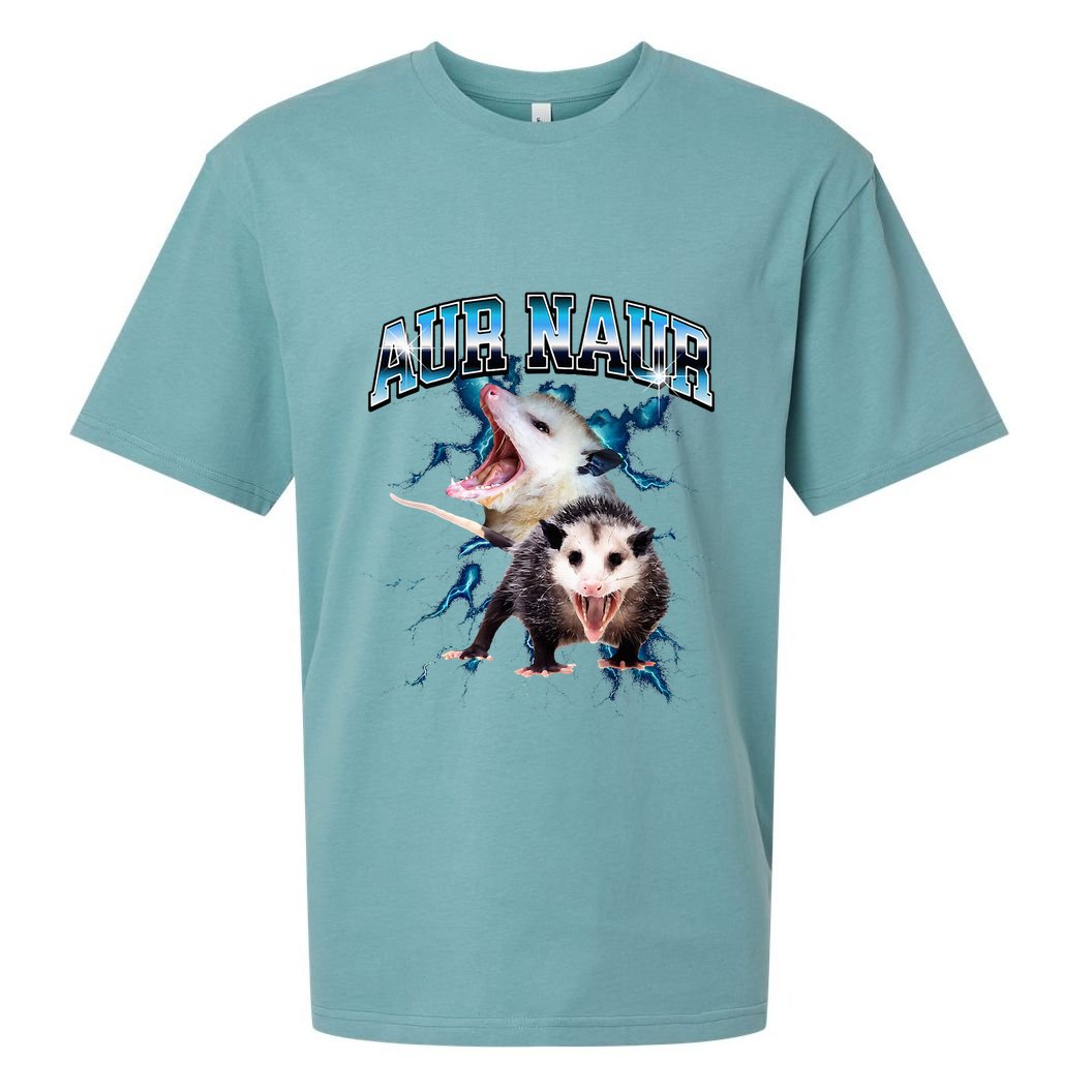 Aur Naur Possum Cute Funny Sarcastic Meme Sueded Cloud Jersey T-Shirt