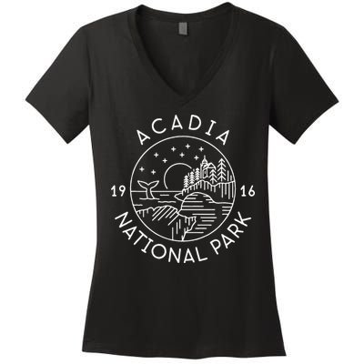 Acadia National Park Women's V-Neck T-Shirt
