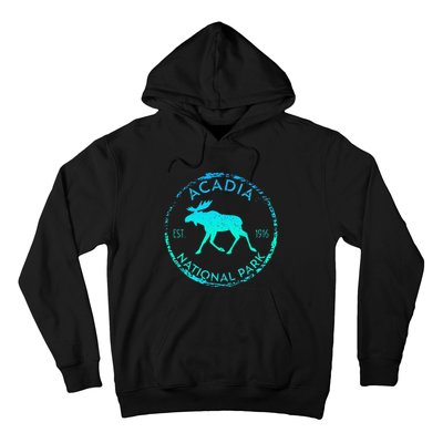 Acadia National Park NP Maine Moose Lovers Hoodie