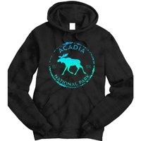 Acadia National Park NP Maine Moose Lovers Tie Dye Hoodie