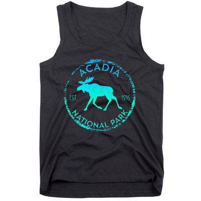 Acadia National Park NP Maine Moose Lovers Tank Top