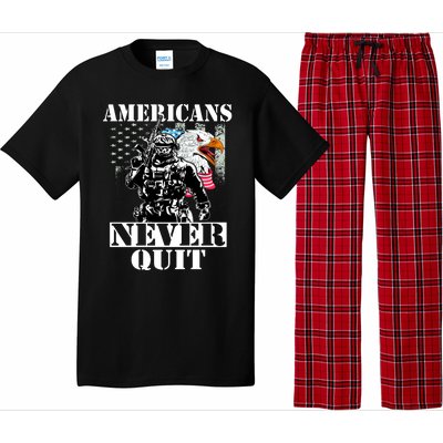 Americans Never Quit Veteran Pajama Set