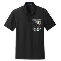 Americans Never Quit Veteran Dry Zone Grid Polo