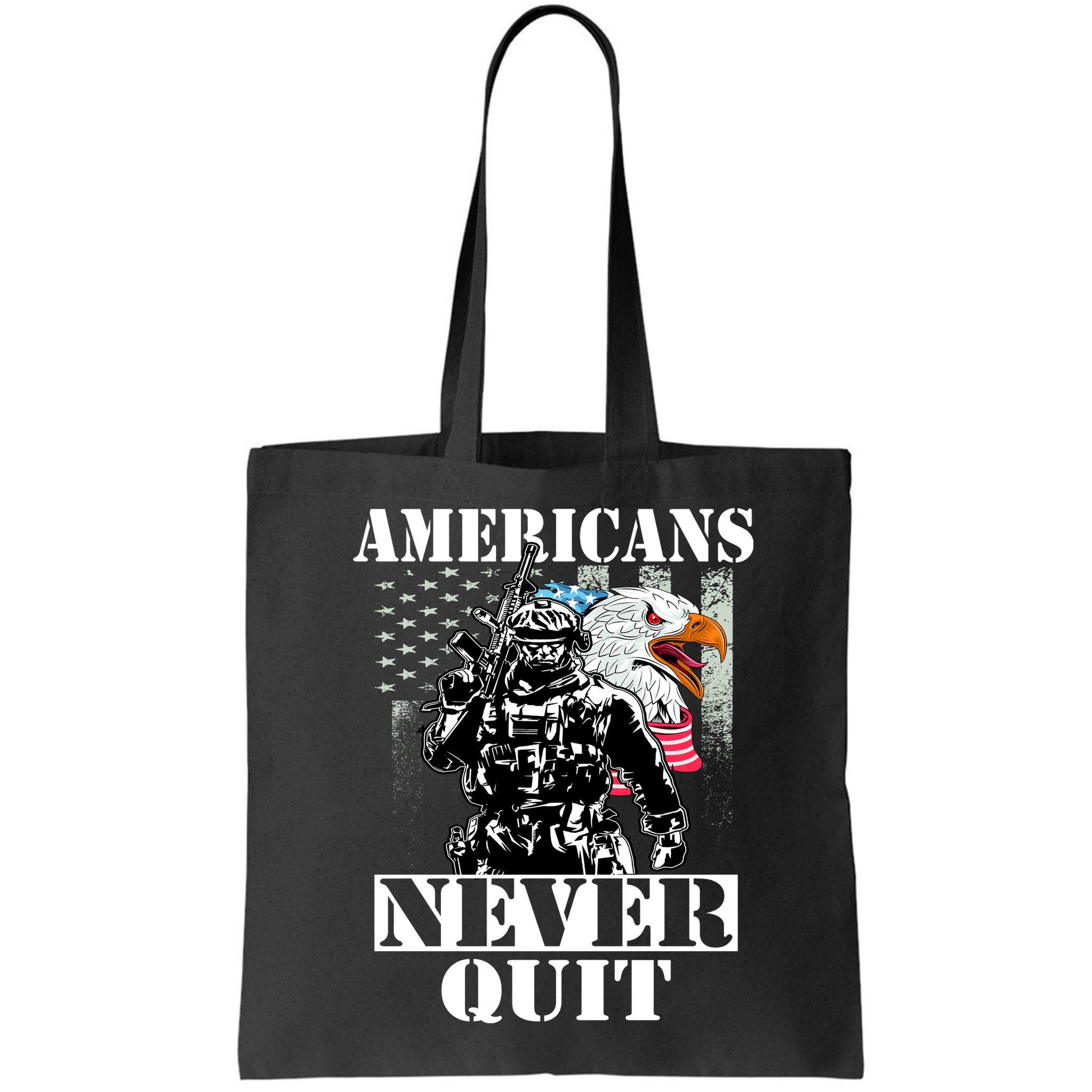 Americans Never Quit Veteran Bag