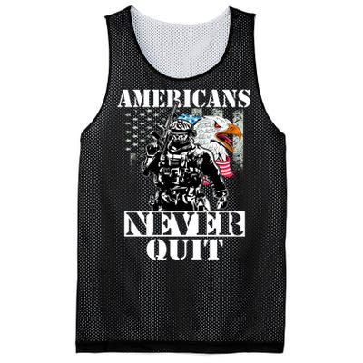 Americans Never Quit Veteran Mesh Reversible Basketball Jersey Tank