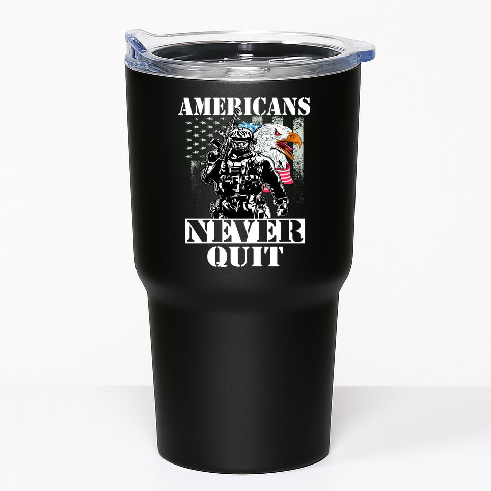 Americans Never Quit Veteran Tumbler