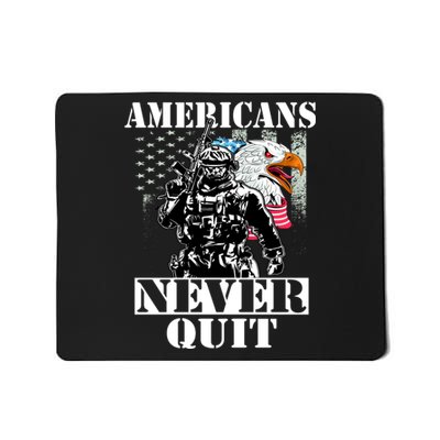 Americans Never Quit Veteran Mousepad