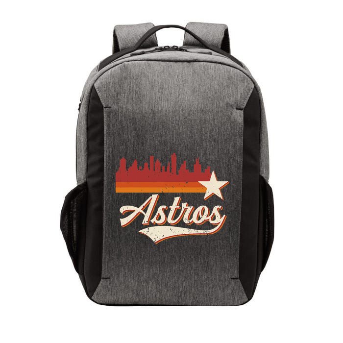 A.S.T.R.O..S Name Retro Style City Skyline 70s 80s Vector Backpack
