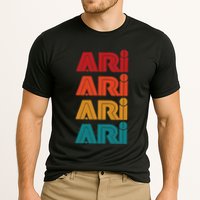 Ari Name Retro Given Name Colorful Inline Font Performance Shirt