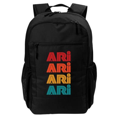 Ari Name Retro Given Name Colorful Inline Font Daily Commute Backpack