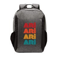 Ari Name Retro Given Name Colorful Inline Font Vector Backpack