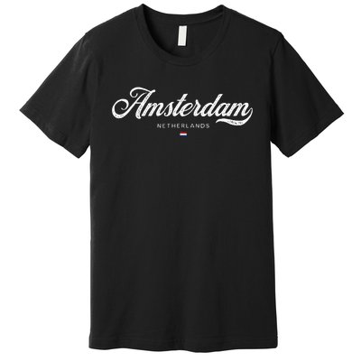 Amsterdam Netherlands Retro Vintage Premium T-Shirt