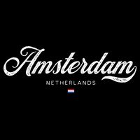 Amsterdam Netherlands Retro Vintage Baby Bodysuit