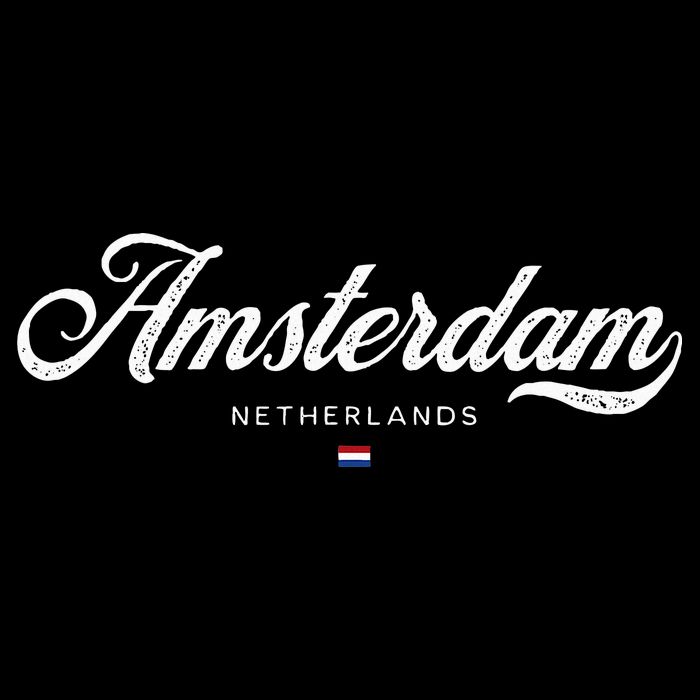 Amsterdam Netherlands Retro Vintage Baby Bodysuit
