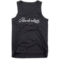 Amsterdam Netherlands Retro Vintage Tank Top