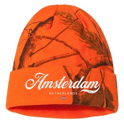 Amsterdam Netherlands Retro Vintage Kati Licensed 12" Camo Beanie