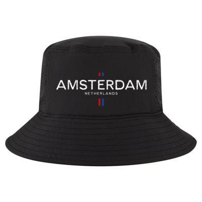 Amsterdam Netherlands Retro Vintage Cool Comfort Performance Bucket Hat