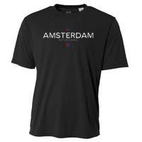 Amsterdam Netherlands Retro Vintage Cooling Performance Crew T-Shirt