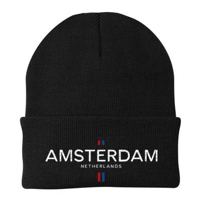 Amsterdam Netherlands Retro Vintage Beanie