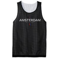 Amsterdam Netherlands Retro Vintage Mesh Reversible Basketball Jersey Tank