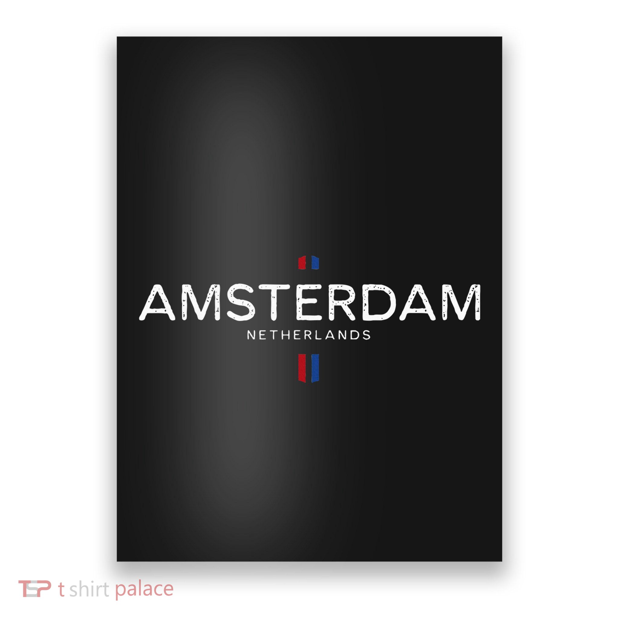 Amsterdam Netherlands Retro Vintage Poster