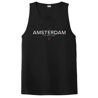 Amsterdam Netherlands Retro Vintage PosiCharge Competitor Tank