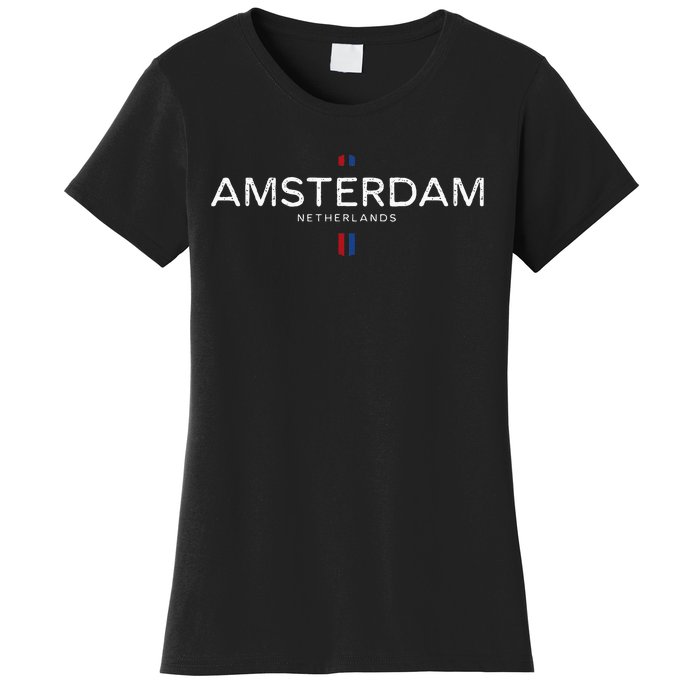 Amsterdam Netherlands Retro Vintage Women's T-Shirt