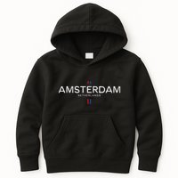 Amsterdam Netherlands Retro Vintage Kids Hoodie