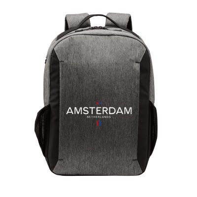 Amsterdam Netherlands Retro Vintage Vector Backpack