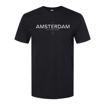 Amsterdam Netherlands Retro Vintage Softstyle CVC T-Shirt