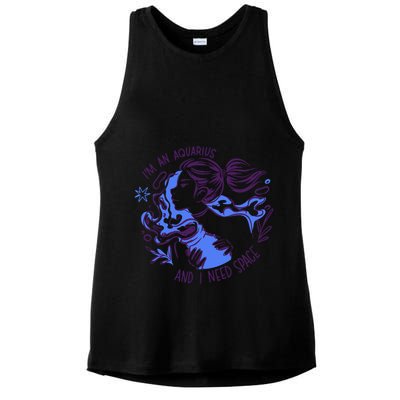 Aquarius Need Space Female Ladies PosiCharge Tri-Blend Wicking Tank