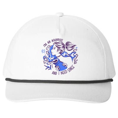 Aquarius Need Space Female Snapback Five-Panel Rope Hat