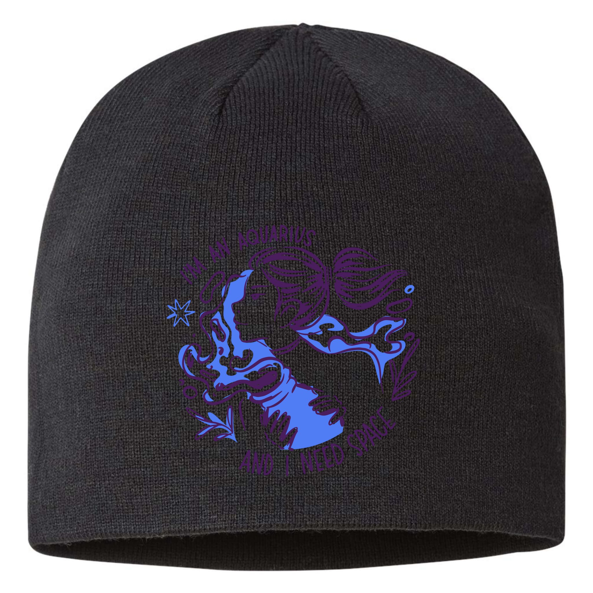 Aquarius Need Space Female Sustainable Beanie