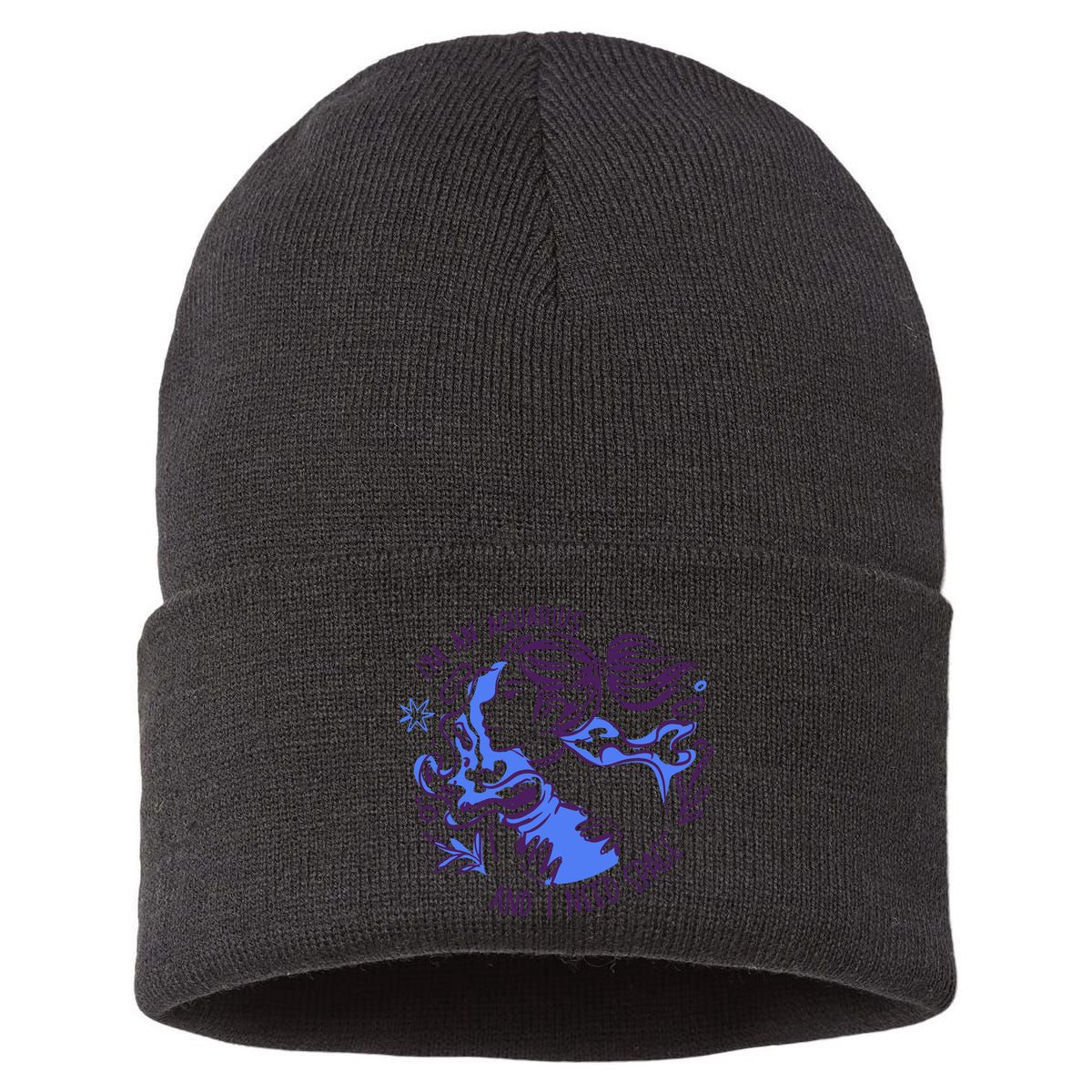 Aquarius Need Space Female Sustainable Knit Beanie