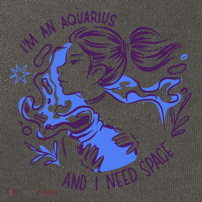 Aquarius Need Space Female Cotton Canvas Backpack