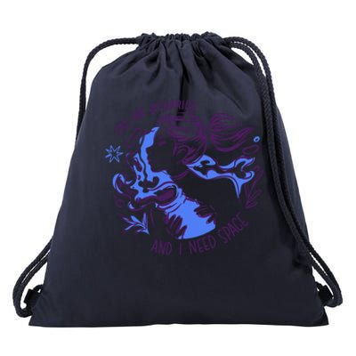 Aquarius Need Space Female Drawstring Bag