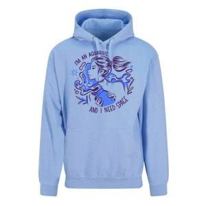 Aquarius Need Space Female Unisex Surf Hoodie