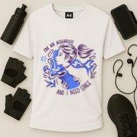 Aquarius Need Space Female Cooling Performance Crew T-Shirt