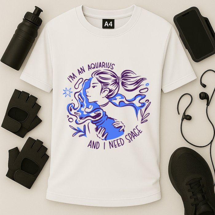 Aquarius Need Space Female Cooling Performance Crew T-Shirt