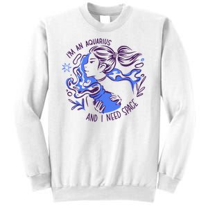 Aquarius Need Space Female Sweatshirt