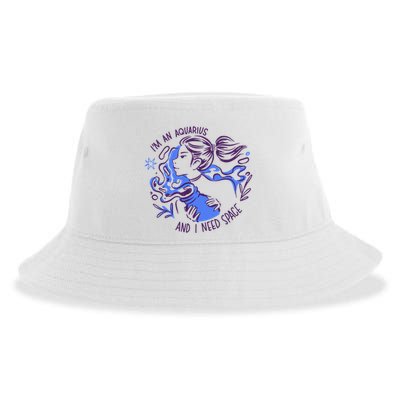 Aquarius Need Space Female Sustainable Bucket Hat