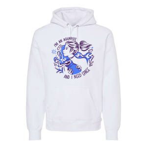 Aquarius Need Space Female Premium Hoodie